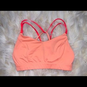 NEON ORANGE SPORTS BRA 🍊 W/ CRISS-CROSS BACK
